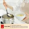 E-far Cooking Utensils Set of 6, Silicone Kitchen Utensils with Wooden Handle, Non-stick Cookware Friendly & Heat Resistant, Includes Spatula/Ladle/Slotted Turner/Serving Spoon/Spaghetti Server(Gray)(Gray)