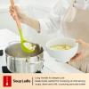E-far Cooking Utensils Set of 6, Silicone Kitchen Utensils with Wooden Handle, Non-stick Cookware Friendly & Heat Resistant, Includes Spatula/Ladle/Slotted Turner/Serving Spoon/Spaghetti Server(Gray)(Multicolor)
