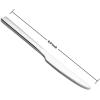 E-far Dinner Knives Set of 6, 8.9 Inch Stainless Steel Serrated Steak Butter Knife for Home Kitchen Restaurant, Modern Design & Square Edge, Mirror Finish & Dishwasher Safe(Square Edge)