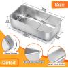 E-far Loaf Pan for Baking Bread, 9 x 5 Inch Stainless Steel Baking Loaf Pan, Metal Bakeware for Bread Meatloaf Cake Brownies, Healthy & Non Toxic, Brushed Finish & Easy Release, Oven & Dishwasher Safe(1)