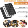 E-far Mini Muffin Pan – 24-Cup Nonstick Carbon Steel Cupcake Tin for Perfect Mini Muffins & Cupcakes, Warp-Free for Even Baking & Easy Release, Oven & Dishwasher Safe(2)