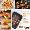 E-far Mini Muffin Pan – 24-Cup Nonstick Carbon Steel Cupcake Tin for Perfect Mini Muffins & Cupcakes, Warp-Free for Even Baking & Easy Release, Oven & Dishwasher Safe(3)