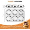 E-far Muffin Top Pan Set of 2, Stainless Steel 6-Cavity Shallow Cupcake Pan for Baking Whoopie Pie, Yorkshire Pudding, Eggs, Cornbread, Drop Cookies, Non-toxic & Standard Size, Oven & Dishwasher Safe(3)