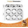 E-far Muffin Top Pan Set of 2, Stainless Steel 6-Cavity Shallow Cupcake Pan for Baking Whoopie Pie, Yorkshire Pudding, Eggs, Cornbread, Drop Cookies, Non-toxic & Standard Size, Oven & Dishwasher Safe(1)