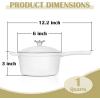E-far Sauce Pan Set with Lid, 1Qt & 2Qt Enameled Cast Iron Pot Sets for Kitchen Cooking, Small Heavy Duty Dutch Oven Saucepans & Self-basting Lids, Induction-Ready & Easy Clean, White(White)