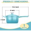 E-far Sauce Pan Set with Lid, 1Qt & 2Qt Enameled Cast Iron Pot Sets for Kitchen Cooking, Small Heavy Duty Dutch Oven Saucepans & Self-basting Lids, Induction-Ready & Easy Clean, White(Light Blue)
