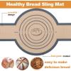 E-far Silicone Bread Sling for Dutch Oven, 2-Piece Reusable Silicone Bread Baking Mat with Long Handle, Non-Stick & Easy to Clean, Ideal for Transferring Sourdough