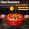 E-far Silicone Bread Sling for Dutch Oven, 2-Piece Reusable Silicone Bread Baking Mat with Long Handle, Non-Stick & Easy to Clean, Ideal for Transferring Sourdough