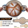 E-far Silicone Bread Sling for Dutch Oven, 2-Piece Reusable Silicone Bread Baking Mat with Long Handle, Non-Stick & Easy to Clean, Ideal for Transferring Sourdough