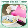 E-far Stainless Steel Kids Forks, 6-Piece Toddlers Forks Safe for Preschooler/Children, Hammered Adult look & Small Size, Rust Free & Dishwasher Safe(Animal Spoons & Forks)
