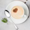 E-far Stainless Steel Teaspoons Set of 12, 6.7 Inch Pearled Edge Small Dessert Tea Spoons Silverware for Home, Kitchen and Restaurant, Non-toxic, Mirror Polished, Dishwasher Safe(6.7inches)