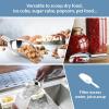 Ice Scoops with Holes, E-far 6 Ounce Stainless Steel Scoops with Drain Holes to Reduce Unwanted Dilution, Metal Scoop for Ice Maker/Freezer/Bar, Rust Free & Dishwasher Safe-2 Pack(6 Ounce)