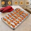 Large Baking Sheet with Rack Set, E-far 20”x14” Stainless Steel Cookie Sheet Pan for Oven Cooking Roasting, Rimmed Metal Tray with Wire Cooling Rack for Bacon Meat Steak – Dishwasher Safe(17.7″x13″)
