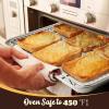 Large Baking Sheet with Rack Set, E-far 20”x14” Stainless Steel Cookie Sheet Pan for Oven Cooking Roasting, Rimmed Metal Tray with Wire Cooling Rack for Bacon Meat Steak – Dishwasher Safe(17.7″x13″)