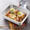 Lasagna Pan Set of 2, E-far Deep Stainless Steel Baking Pans, 12.75 x10 x3.2 Inches Rectangular Metal Roasting Baking Dish Bakeware for Oven, Non-Toxic & Heavy Duty, Dishwasher Safe(10.6″ x 8.3″ & 12.75″ x 10″ (2-Pack Set))