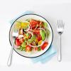 Salad Forks Set of 12, E-far 6.7 Inch Stainless Steel Dessert Forks for Home, Kitchen or Restaurant, Non-toxic & Mirror Polished, Easy to Clean & Dishwasher Safe(6.7 Inches – Lines)
