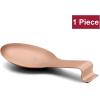 Spoon Rest Set of 2, E-far Stainless Steel Spoon Ladle Holder Spatula Rest for Kitchen Stove Top, Large Size & Dishwasher Safe(Copper)