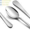 Teaspoon Set of 12, E-far 6.7 Inch Stainless Steel Spoons for Kitchen or Restaurant, Non-toxic & Mirror Polished, Easy to Clean & Dishwasher Safe(6.7 Inches – Lines)