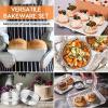 Toaster Oven Bakeware Set, E-far 6-Piece Stainless Steel Small Baking Pan Set, Include Cake Brownie Pan/Cookie Sheet with Rack/Muffin Tin/Pizza Pan, Non-Toxic & Healthy, Easy Clean & Dishwasher Safe(8 Pieces)