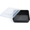 9×9 Inch Square Baking Pan with Lid Set, E-far Nonstick Square Cake Pans Metal Bakeware for Oven Cooking Lasagna Brownies, Stainless Steel Core & Easy Release, 4 Pieces(2 Pans+2 Covers)(1 pan+1 lid)