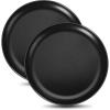 E-far 13.5 Inch Pizza Pan Set of 2, Nonstick Pizza Pie Pan Tray Platter, Metal Round Baking Sheet Cooking Pan for Oven, Durable & Stainless Steel Core(12-Inch)