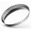 E-far 9.5 Inch Tart Pan, Stainless Steel Pie Quiche Pan Baking Dish for Oven, Reusable Pie Plate Tin with Fluted Edge & Seamless Bottom, No Leakage and Dishwasher Safe, Mirror Silver(1)