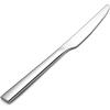 E-far Dinner Knives Set of 6, 8.9 Inch Stainless Steel Serrated Steak Butter Knife for Home Kitchen Restaurant, Modern Design & Square Edge, Mirror Finish & Dishwasher Safe(Square Edge)
