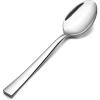 E-far Matte Black Dinner Spoons Set of 12, 7.9 Inch Stainless Steel Soup Spoons Tablespoons for Home, Kitchen or Restaurant, Squared Edge & Dishwasher Safe(6.7 Inches)