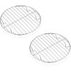 E-far Round Cooking Racks – Size 7½” & 9” & 10½” – Stainless Steel Round Steaming Baking Cooling Rack Set of 3, Multi-Purpose for Canning Air Fryer Pressure Cooker, Dishwasher Safe(7.5″)