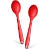 E-far Silicone Cooking Utensils Set, 25 Piece Kitchen Utensils with Holder, Non Toxic Kitchen Tools Spatula, Turner, Spoon, Ladle for Nonstick Cookware, Heat Resistant & Dishwasher Safe – Black(Red)
