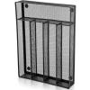 E-far Silverware Drawer Organizer, Mesh Wire Utensil Tray Drawer Organizer for Kitchen, Black Narrow Metal Flatware Cutlery Holder/Divider, 5 Compartment & Small Size – 12.5 x 9.25-Inch(Metal)