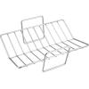 E-far Turkey Roasting Rack, Stainless Steel Rib Rack for Roasting, Grilling and Smoking, 14.4 x 10 inches, V Shaped & Heavy Duty, Dishwasher Safe (Large)(Silver)