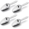 Mini Scoop Set of 8, E-far 3 Ounce Stainless Steel Scoops for Ice Cube/Candy/Flour/Sugar, Metal Utility Scoops for Weddings, Dessert Buffet, Canisters, Food Grade & Rust Free, Easy Clean & Dishwasher(Silver)