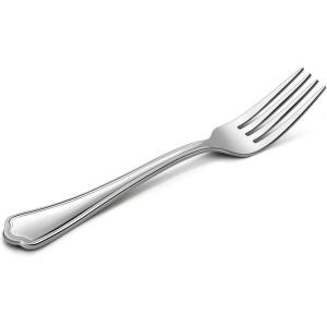 Dinner Forks Set of 12, E-far 7.9 Inch Stainless Steel Forks for Home, Kitchen or Restaurant, Non-toxic & Mirror Polished, Scalloped Edge & Dishwasher Safe(7.9 Inches)