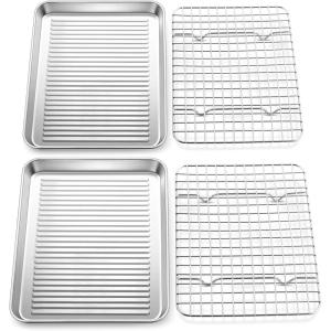 E-far 12.4”x9.7” Cookie Sheet Broiling Pan