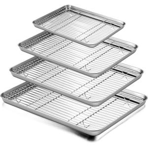 E-far Stainless Steel Rimmed Cookie Sheet