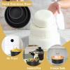 E-far Deep Cake Pan Set of 3 (4/6/8 Inch), Nonstick Stainless Steel Round Cake Pans Tins for Baking Layer Wedding Cakes, Stainless Steel Core & Nontoxic Coating, Deep & Straight Side(8/6×3+4×2 In)