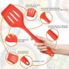 Kitchen Utensils Set, E-far 15-Piece Silicone Cooking Utensils with Holder, Non-stick Cookware Friendly & Heat Resistant, Includes Ladle Spatula Spoon Slotted Turner for Cooking & Baking (Black)(Colorful)