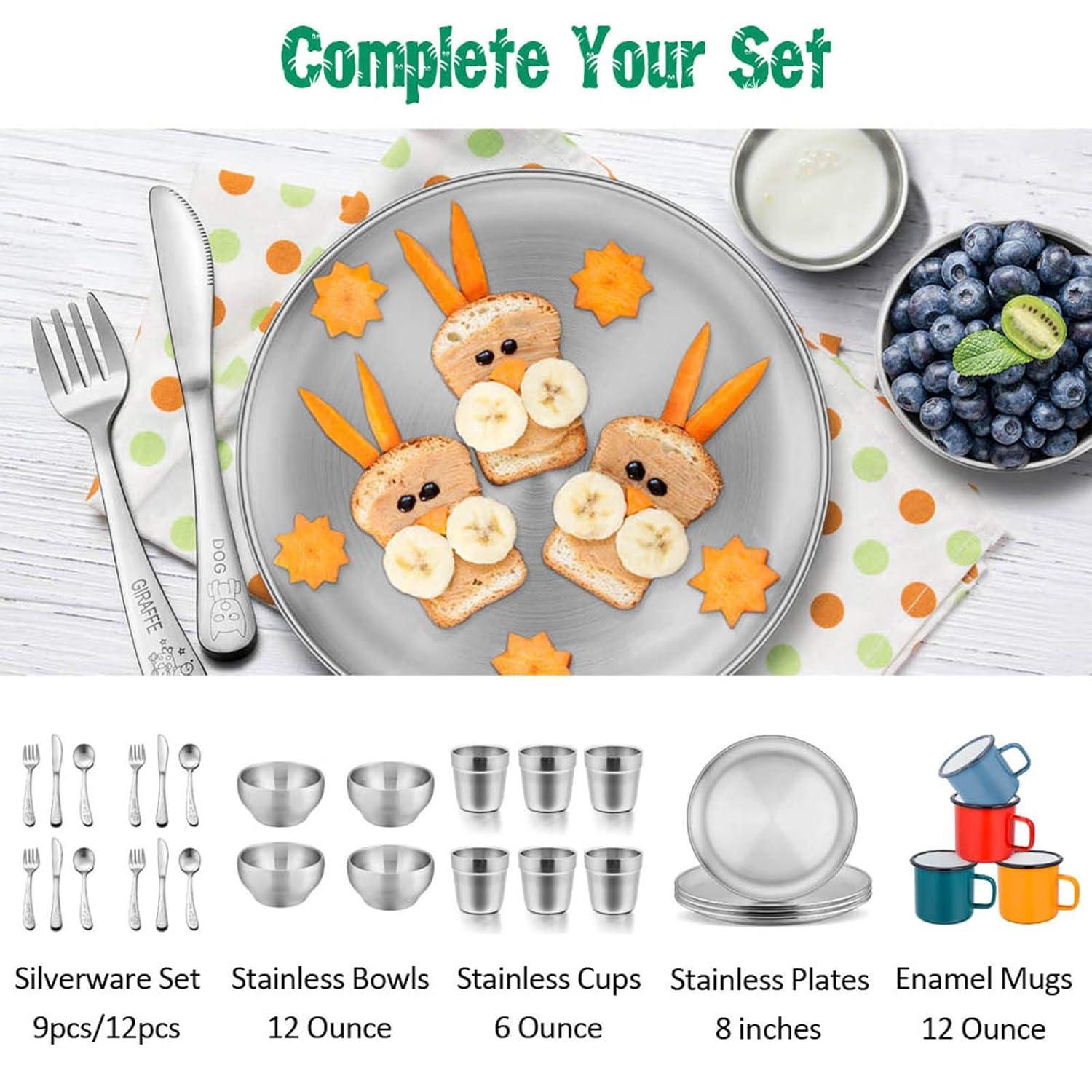imageEfar Cups for Toddlers Kids 6 Ounce Stainless Steel Insulated Tumblers for Children Preschoolers Training amp Transition Double Wall amp Shatterproof Mirror Polished amp Dishwasher Safe 6 PackSet of 4