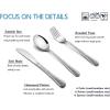 12 Piece Kids Utensils Silverware Set, E-far Stainless Steel Hammered Toddler Cutlery Child Flatware Progress Set, Small Adult Diet Tableware Include Fork Spoon Knife, Mirror Finished, Dishwasher Safe