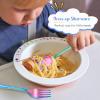 E-far 6-Piece Kids Silverware, Stainless Steel Toddler Utensils Safe for Preschooler/Children, Includes 2 Kids Forks 2 Spoons 2 Knife, Slimline Adult Look & Small Size, Rust Free & Dishwasher Safe(Rainbow)
