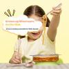 E-far 6-Piece Kids Silverware, Stainless Steel Toddler Utensils Safe for Preschooler/Children, Includes 2 Kids Forks 2 Spoons 2 Knife, Slimline Adult Look & Small Size, Rust Free & Dishwasher Safe(Copper)