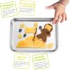E-far Stainless Steel Kids Plates, 4 Pieces Mini Metal Dinner Dish Set for Kids Toddler Child, 7.3” x 5.3” x 0.75”, Non-Toxic & Dishwasher Safe, Great for Self-Feeding/Picnic/Outdoor Camping(7.3” x 5.3” x 0.75”)