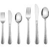12 Piece Kids Utensils Silverware Set, E-far Stainless Steel Hammered Toddler Cutlery Child Flatware Progress Set, Small Adult Diet Tableware Include Fork Spoon Knife, Mirror Finished, Dishwasher Safe