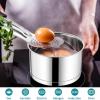 E-far 1 Quart Saucepan with Lid, Stainless Steel Small Sauce Pan Boiling Pot for Cooking, Compatible with All Stoves, Healthy & Non Toxic, Oven & Dishwasher Safe(1QT & 2QT)