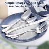 E-far Silverware Set for 2, 10-Piece Heavy Duty Stainless Steel Flatware Cutlery Set, Mirror Polished & Dishwasher Safe – Includes Spoons and Forks Knives Ideal for Home Kitchen(40)