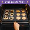 E-far Non-stick Muffin Pan Set of 2, 6-Cup Muffin Cupcake Pan Tin for Oven Baking, Easy Release & Clean, Regular Size – 11.44 x 7.12 x 1.25 Inch(2 Pcs)