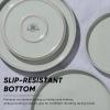 E-far 7.9 Inch Ceramic Dinner Plates, 6-Piece Stoneware Salad Plates with Raised Edges, Chip & Scratch Resistant | Microwave & Dishwasher Safe Dessert Dishes for Appetizer Salad, Speckled Khaki(Mist Green)
