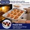 E-far Small Silicone Baking Mats, 2-Pack Nonstick Reusable Silicone Mat for Toaster Oven Pan Baking Cookie, Fit 7.5×10” Rectangle Sheet Tray for Steak, Food Grade & Heat-Resistant, Easy Clean, Gray(15×11 inch)