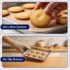 E-far Small Silicone Baking Mats, 2-Pack Nonstick Reusable Silicone Mat for Toaster Oven Pan Baking Cookie, Fit 7.5×10” Rectangle Sheet Tray for Steak, Food Grade & Heat-Resistant, Easy Clean, Gray(9.5×7.1 inch)
